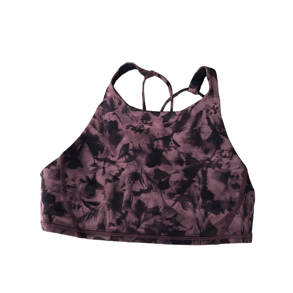 Lululemon Energy Bra Long Line Size 6 Mini Dusk Floral
